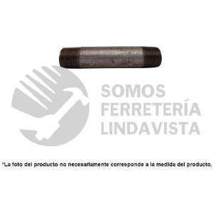 561-001 NIPLE DE ACERO GALVANIZADO 1/4" CUERDA CORRIDA MUELLER