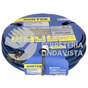 M12S6 MANGUERA PARA JARDIN TEJIDO SPIDER 1/2", 6 M SURTEK