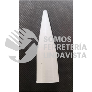 B01 BOQUILLA PLASTICA DE PUNTA 1"X3-1/4" CON ROSCA PARA CALAFATEADORA MANUAL O NEUMATICA SIKA