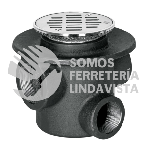 49317 CO-22 COLADERA DE HIERRO DE 3 BOCAS REJILLA REDONDA FOSET