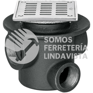 49318 CO-22C COLADERA DE HIERRO DE 3 BOCAS REJILLA CUADRADA FOSET