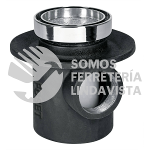 49316 CO-23I COLADERA DE HIERRO DE 1 BOCA TAPA REDONDA INSERTO CERAMICO FOSET