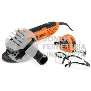 100250 COMBOE-4580ALF ESMERILADORA 4-1/2" 850 W LENTES DE SEGURIDAD Y FLEXOMETRO TRUPER
