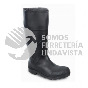 BOTATURBO BOTA NEGRA DE HULE PARA JARDINERO SUELA NEGRA No 24 TURBO