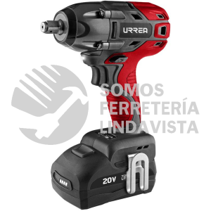 LI1120 PISTOLA DE IMPACTO CUADRO DE 1/2" A BATERIA LITIO-ION 20 V, 170 NM URREA