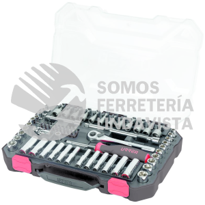 4701CD JUEGO DE DADOS Y ACCESORIOS CUADRO DE 1/4" COMBINADO, 70 PIEZAS URREA