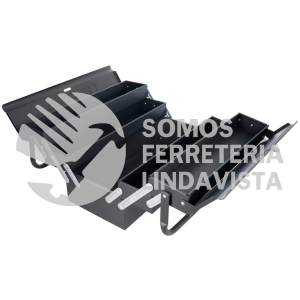 CMA4 CAJA PORTAHERRAMIENTAS METALICA TIPO ACORDEON NEGRA 7" X 18" X 7" URREA