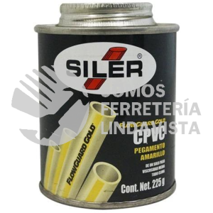 CPVCSILER225 PEGAMENTO AMARILLO CPVC 225GRS SILER
