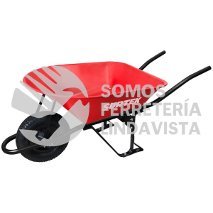 CAT60S CARRETILLA CON BASTIDOR METALICO 6 FT3 LLANTA SOLIDA DE CAUCHO SURTEK