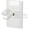 P434B PLACA 1 TOMA PARA TELEFONO 1/3, LINEA AMERICANA, COLOR BLANCO SURTEK