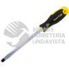 D269 DESTORNILLADOR CON MANGO BIMATERIAL, PUNTA PLANA BARRA CUADRADA 1/4" X 6" SURTEK