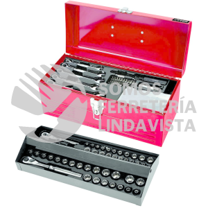 JCM02 JUEGO COMBINADO DE HERRAMIENTA EN CAJA METALICA, 130 PIEZAS URREA