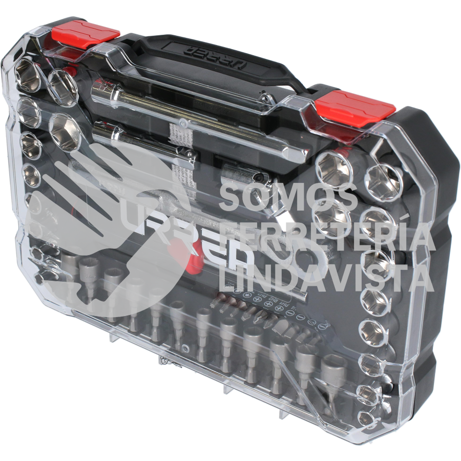 5201CD JUEGO DE DADOS Y ACCESORIOS CUADRO DE 3/8" COMBINADO, 47 PIEZAS URREA