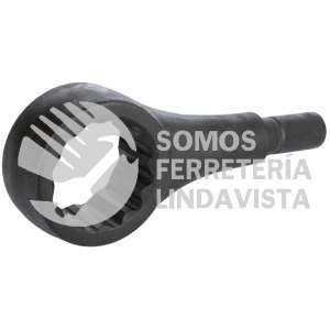 2496HL LLAVE DE ESTRIAS DE ALTA PALANCA FOSFATIZADA SIN COLA EN PULGADAS, 12 PUNTAS, 3" URREA