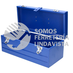 CMF16 CAJA PORTAHERRAMIENTAS METALICA AZUL CON CHAROLA 16" X 7" X 6" FOY