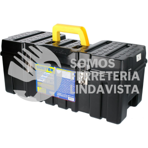 CPS26 CAJA PORTAHERRAMIENTAS PLASTICA CON BROCHES METALICOS 26" X 10" X 10" SURTEK
