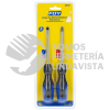 DBP2B JUEGO DE DESTORNILLADORES CON MANGO BIMATERIAL COMBINADOS, 2 PIEZAS FOY