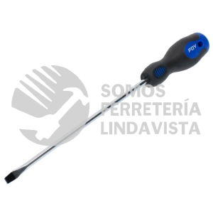 DBE03 DESTORNILLADOR CON MANGO BIMATERIAL, PUNTA PLANA 3/16" X 6" FOY