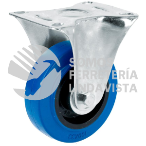 RGO7F RODAJA DE GOMA ELASTICA FIJA AZUL 3" SURTEK
