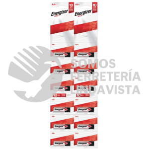 E91BP1X12 TIRA DE PILAS ALCALINAS ENERGIZER "AA", 12 PIEZAS SURTEK
