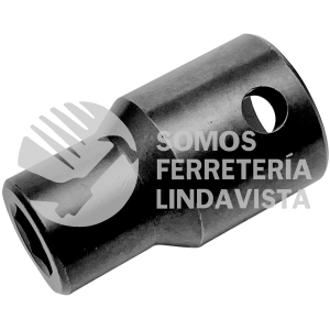 7472 ADAPTADOR DE IMPACTO CON BARRENO PASADO PARA PUNTAS HEXAGONALES 5/16", CUADRO 1/2" URREA