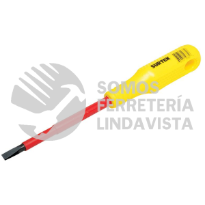 D416V DESTORNILLADOR CON MANGO AMARILLO DIELECTRICO, PUNTA CABINET 1000V 1/4" X 6" SURTEK