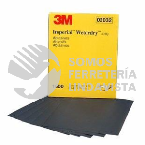 2032 LIJA HOJA COMP AGUA MICROFINA G-1500 IMPERIAL 3M