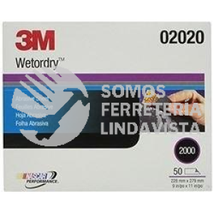 2020 LIJA HOJA COMP AGUA MICROFINA G-2000 IMPERIAL 3M