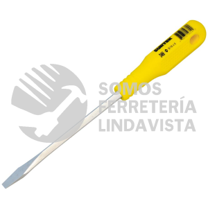 D466 DESTORNILLADOR CON MANGO AMARILLO, PUNTA PLANA BARRA CUADRADA 5/16" X 6" SURTEK