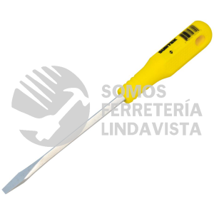 D468 DESTORNILLADOR CON MANGO AMARILLO, PUNTA PLANA BARRA CUADRADA 3/8" X 8" SURTEK