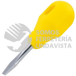 D452 DESTORNILLADOR CON MANGO AMARILLO, PUNTA PLANA TIPO TROMPO 1/4" X 1-1/2" SURTEK