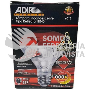 6015 FOCO INCANDESCENTE TIPO REFLECTOR BR40 250W ADIR