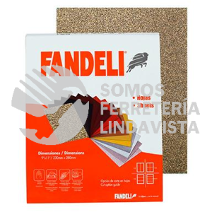 00057 LIJA HOJA MADERA AMERICANA G- 40 FANDELI
