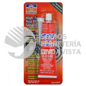 29374-48 SILICON RTV PASTA ALTA TEMPERATURA ROJO 80ML PERMATEX