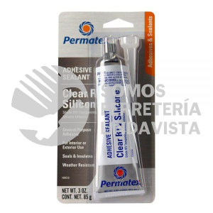 29376-48 SILICON RTV PASTA TRANSPARENTE 80ML PERMATEX