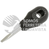 DER52 DESTORNILLADOR CON MANGO NEGRO, PUNTA PLANA TIPO TROMPO 1/4" X 1-1/4" FOY