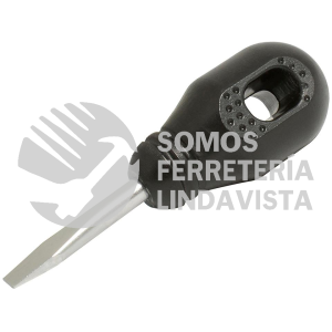 DER52 DESTORNILLADOR CON MANGO NEGRO, PUNTA PLANA TIPO TROMPO 1/4" X 1-1/4" FOY