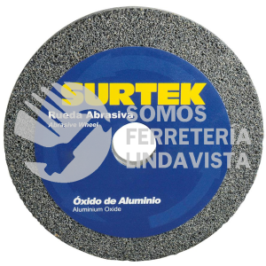 128002 RUEDA ABRASIVA DE OXIDO DE ALUMINIO GRANO 36, 5" X 3/4" SURTEK