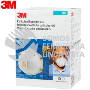 8511N95 RESPIRADOR DESECHABLE P/PARTICULAS N95 C/VALV 3M