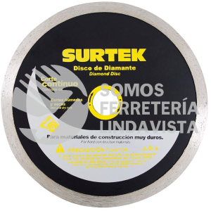 123472 DISCO DE DIAMANTE CONTINUO, 4" SURTEK