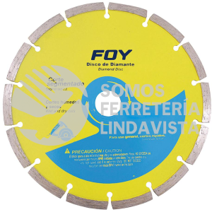 143511 DISCO DE DIAMANTE SEGMENTADO, 4-1/2" FOY