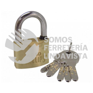AS-50 CANDADO LATON AS-50 C/LLAVE DE PUNTO PHILLIPS