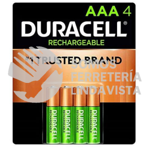 41333031187 PILA RECARGABLE PAQUETE AAA  DURACELL