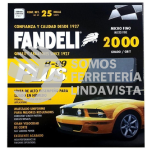 71753/76144 LIJA HOJA AGUA MICROFINA PLUS G-2000 FANDELI