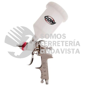 321 PISTOLA DE GRAVEDAD CON VASO PLASTICO GONI