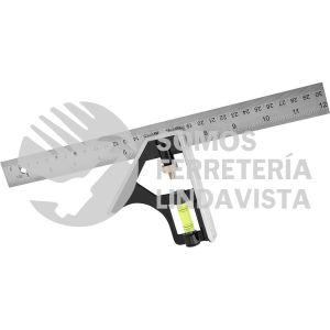 142073 ESCUADRA DE COMBINACION CON MANGO DE ACERO 12" FOY