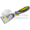 123023 ESPATULA RIGIDA DE ACERO DE ALTO CARBON CON MANGO BIMATERIAL 3" SURTEK