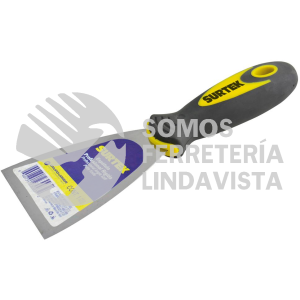 123036 ESPATULA FLEXIBLE DE ACERO DE ALTO CARBON CON MANGO BIMATERIAL 6" SURTEK