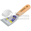 123093 ESPATULA RIGIDA ANGULADA DE ACERO DE ALTO CARBON CON MANGO DE MADERA 3" SURTEK