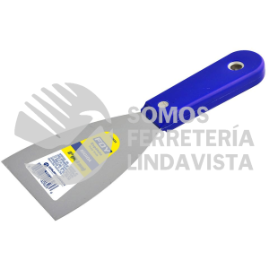 142623 ESPATULA RIGIDA DE ACERO DE ALTO CARBON CON MANGO PLASTICO 2" FOY